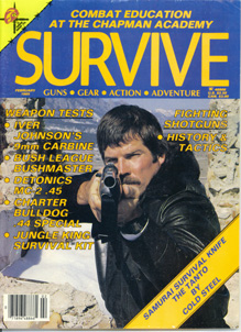 Arthur models for Soldier of Fortune magazine